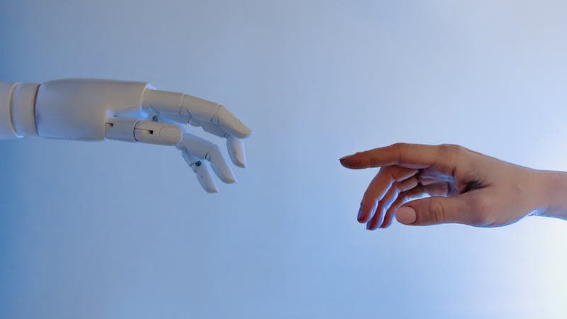 Split image showing a real photograph next to an AI-generated version