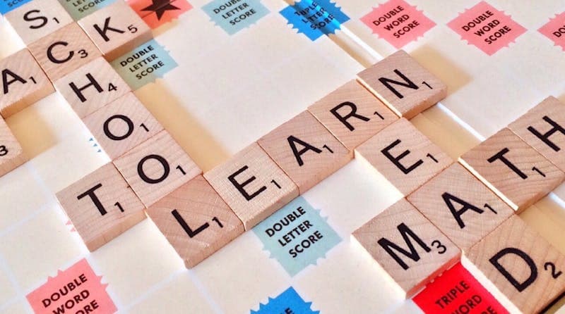 Multilingual vocabulary cards on screen