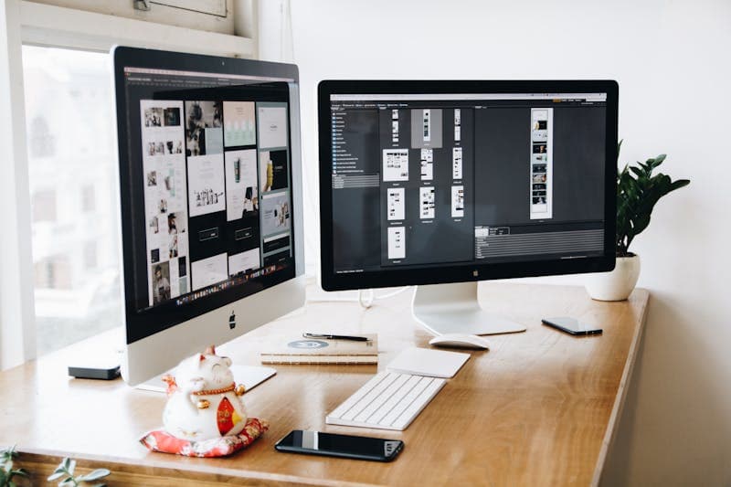 Developer testing responsive component layouts