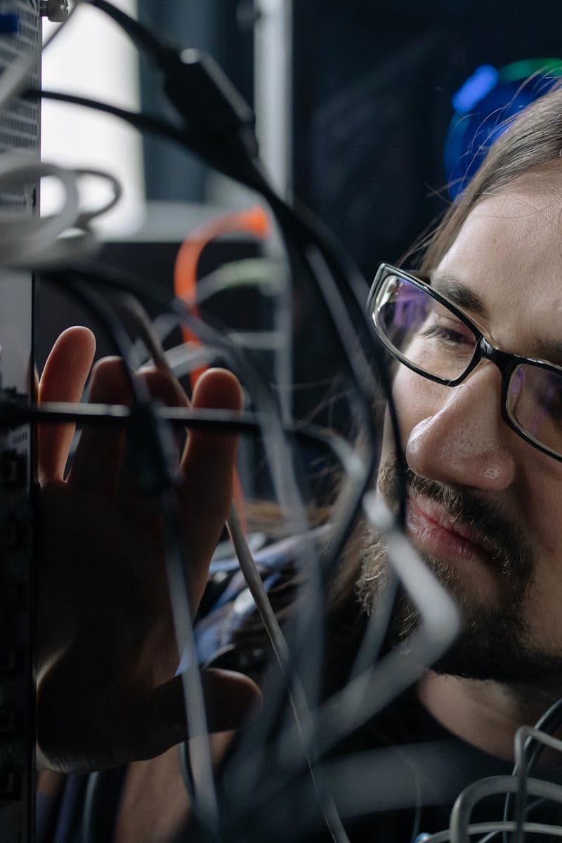 Developer checking DNS records on terminal screen