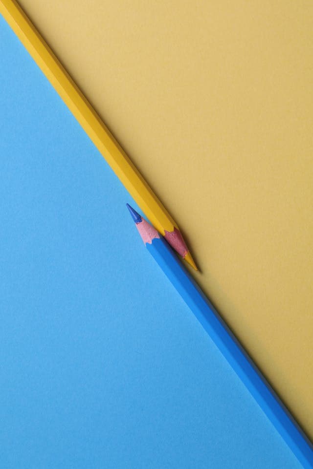Designer selecting colors from a digital palette