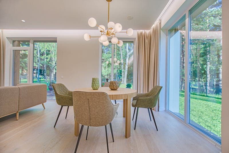 Home renovation blueprint with paint samples
