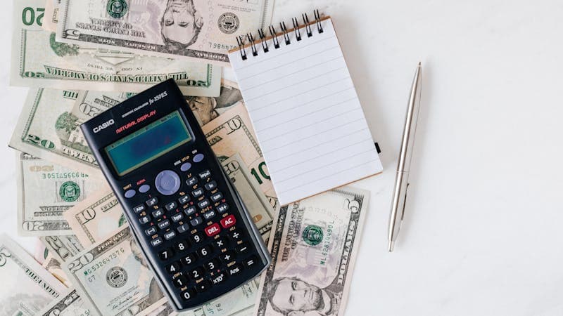 Mathematical percentage calculations for budgeting