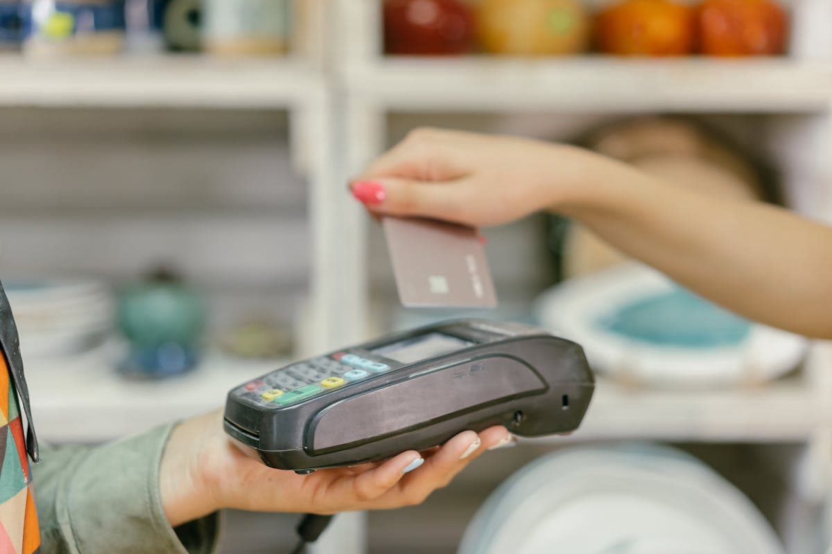 Professional receipt printout next to cash register