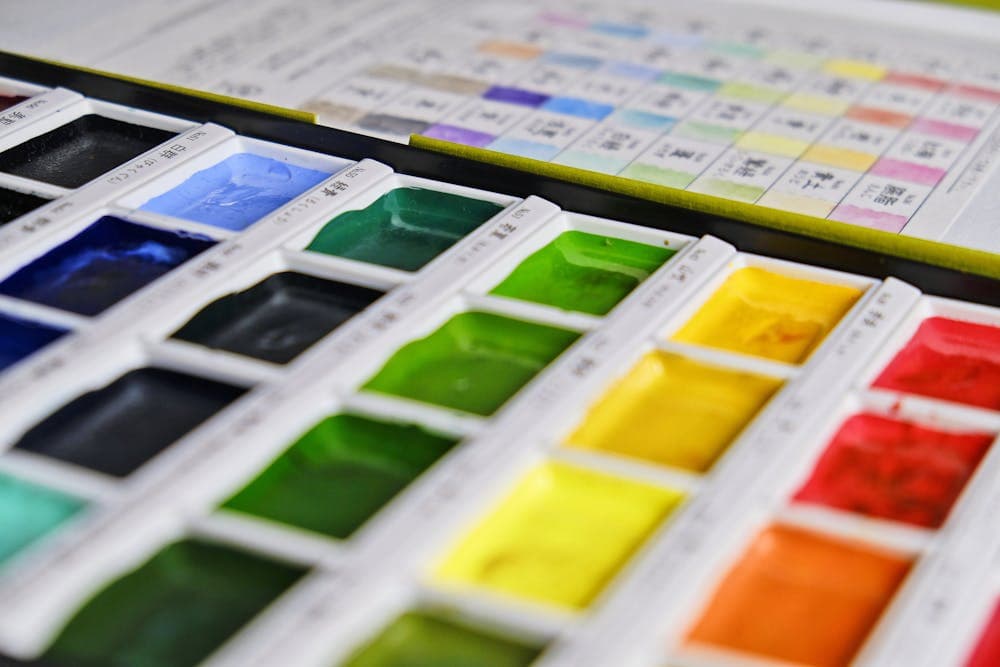 Designer reviewing accessible color palette
